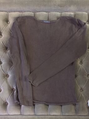 Classic Grey CottonCrewneck Men's Sweater